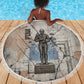 Ptah Egyptian Beach Blanket God of Crafts Architecture Tools Fashioner of the Earth