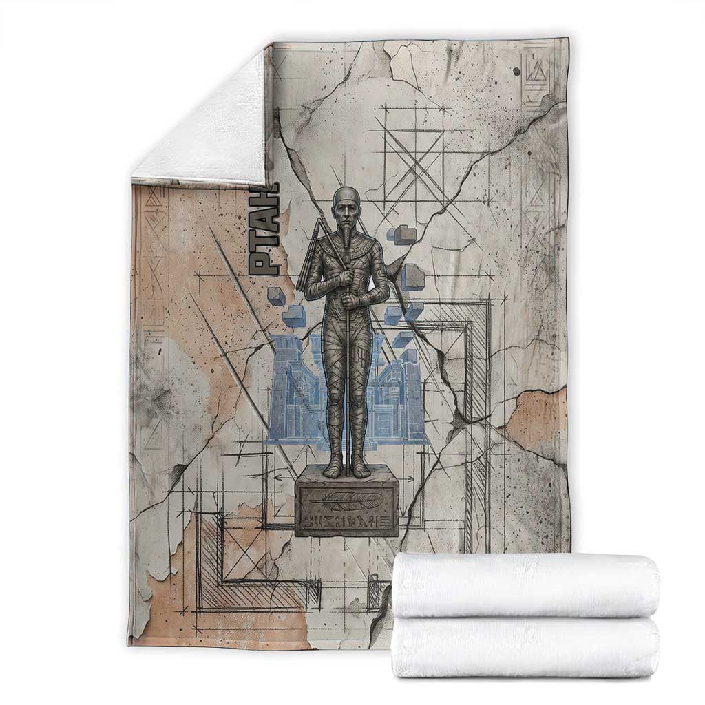 Ptah Egyptian Blanket God of Crafts Architecture Tools Fashioner of the Earth