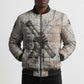 Ptah Egyptian Bomber Puffer Jacket God of Crafts Architecture Tools Fashioner of the Earth