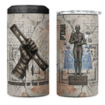 Ptah Egyptian 4 in 1 Can Cooler Tumbler God of Crafts Architecture Tools Fashioner of the Earth