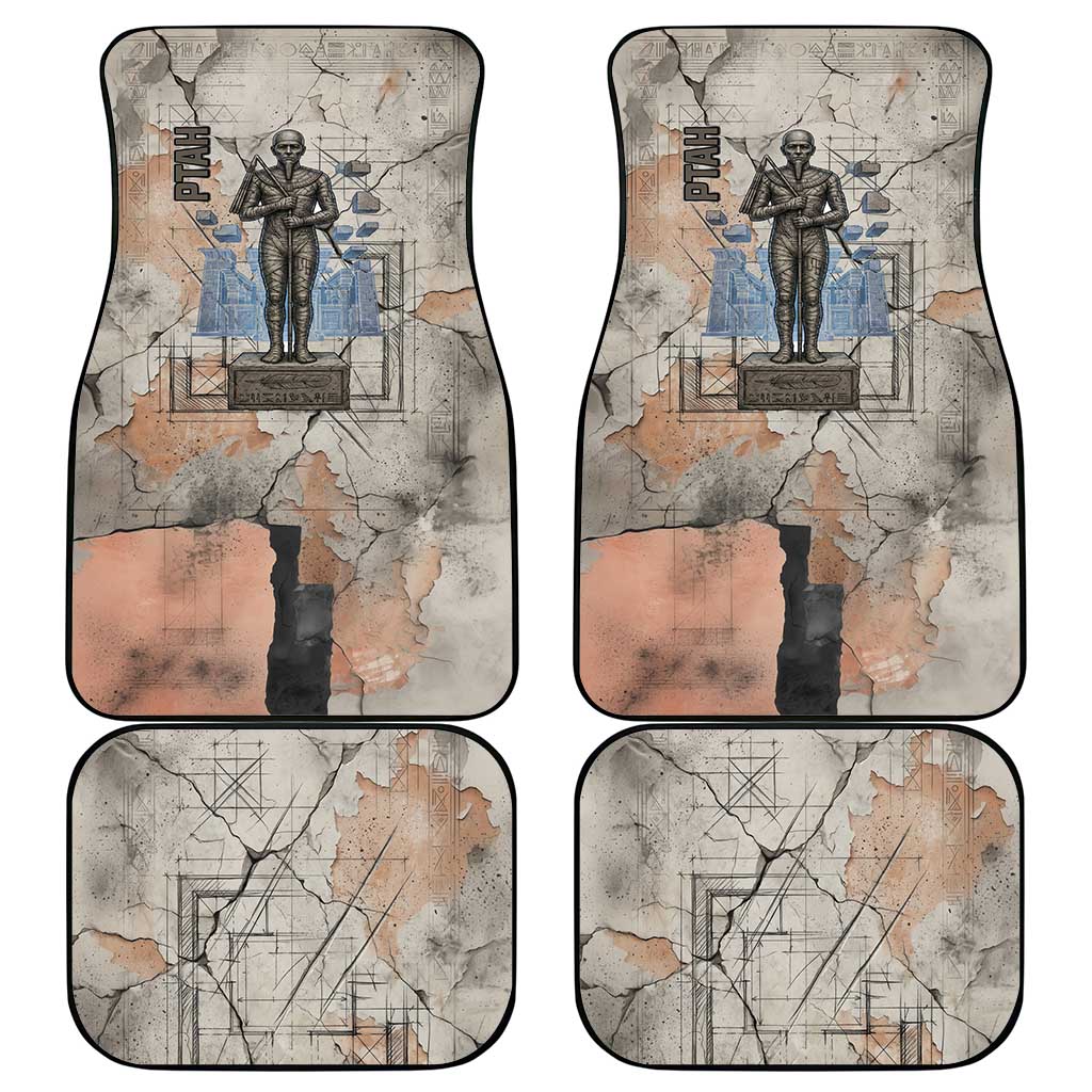Ptah Egyptian Car Mats God of Crafts Architecture Tools Fashioner of the Earth