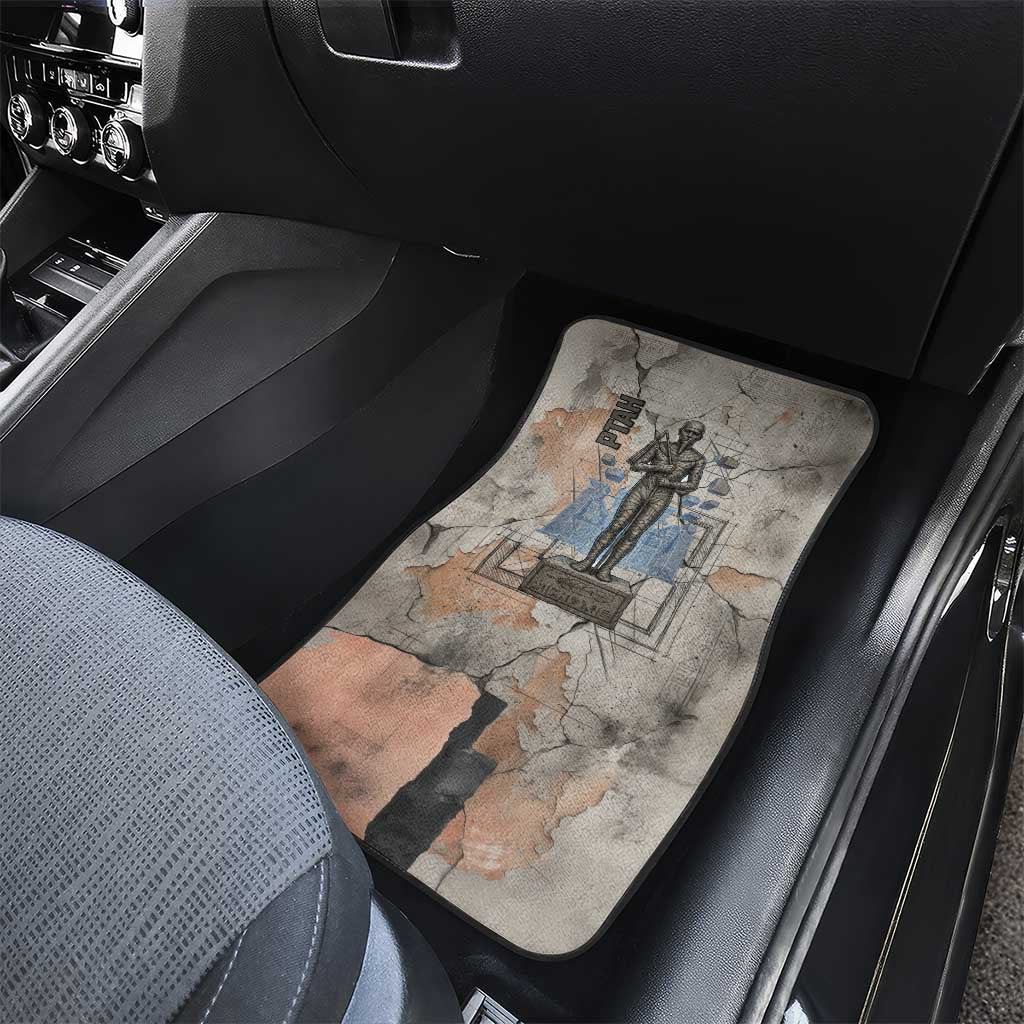 Ptah Egyptian Car Mats God of Crafts Architecture Tools Fashioner of the Earth