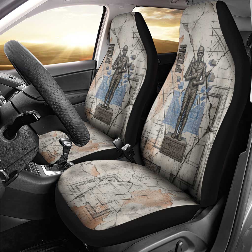 Ptah Egyptian Car Seat Cover God of Crafts Architecture Tools Fashioner of the Earth