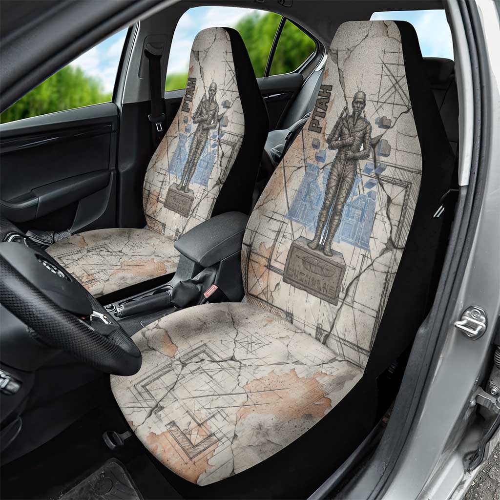Ptah Egyptian Car Seat Cover God of Crafts Architecture Tools Fashioner of the Earth