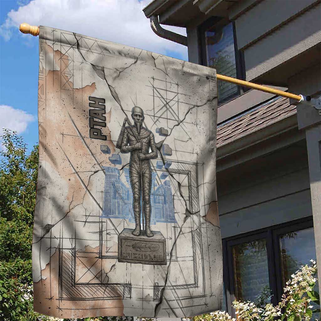 Ptah Egyptian Garden Flag God of Crafts Architecture Tools Fashioner of the Earth