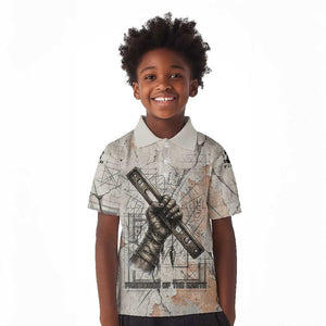 Ptah Egyptian Kid Polo Shirt God of Crafts Architecture Tools Fashioner of the Earth
