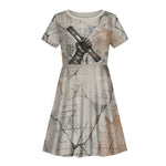 Ptah Egyptian Kid Short Sleeve Dress God of Crafts Architecture Tools Fashioner of the Earth