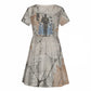 Ptah Egyptian Kid Short Sleeve Dress God of Crafts Architecture Tools Fashioner of the Earth