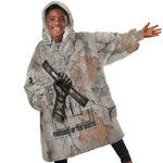 Ptah Egyptian Kid Wearable Blanket Hoodie God of Crafts Architecture Tools Fashioner of the Earth