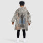Ptah Egyptian Kid Wearable Blanket Hoodie God of Crafts Architecture Tools Fashioner of the Earth