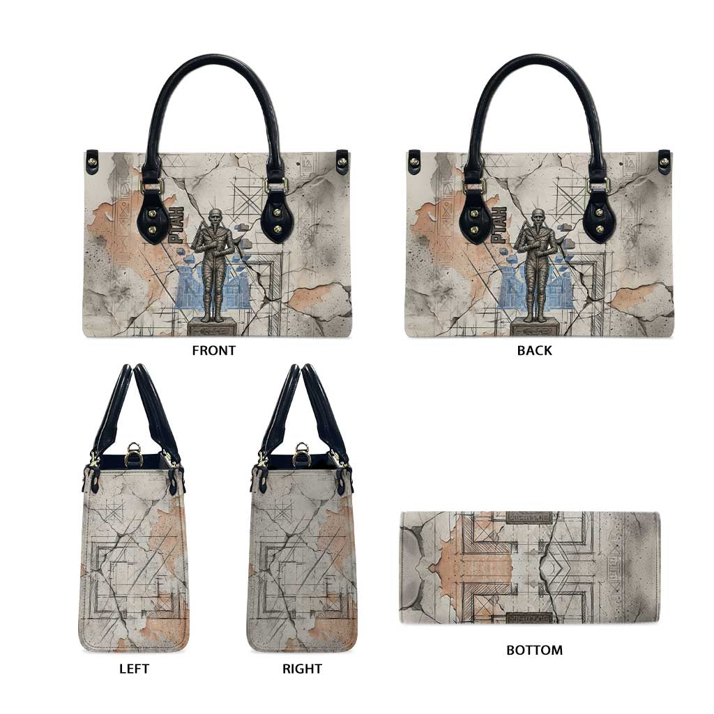 Ptah Egyptian Leather Bag God of Crafts Architecture Tools Fashioner of the Earth