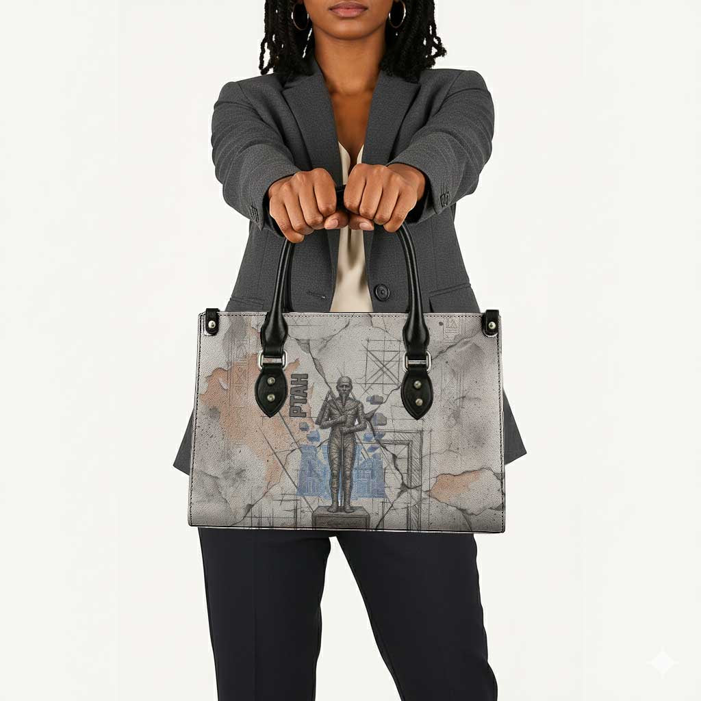 Ptah Egyptian Leather Bag God of Crafts Architecture Tools Fashioner of the Earth