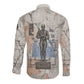 Ptah Egyptian Long Sleeve Button Shirt God of Crafts Architecture Tools Fashioner of the Earth