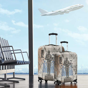 Ptah Egyptian Luggage Cover God of Crafts Architecture Tools Fashioner of the Earth