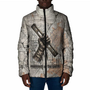 Ptah Egyptian Padded Jacket God of Crafts Architecture Tools Fashioner of the Earth