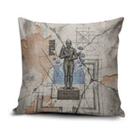 Ptah Egyptian Pillow Cover God of Crafts Architecture Tools Fashioner of the Earth