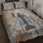 Ptah Egyptian Quilt Bed Set God of Crafts Architecture Tools Fashioner of the Earth