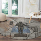 Ptah Egyptian Round Carpet God of Crafts Architecture Tools Fashioner of the Earth
