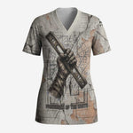 Ptah Egyptian Scrub Top God of Crafts Architecture Tools Fashioner of the Earth