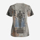 Ptah Egyptian Scrub Top God of Crafts Architecture Tools Fashioner of the Earth