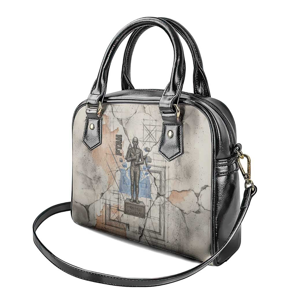 Ptah Egyptian Shoulder Handbag God of Crafts Architecture Tools Fashioner of the Earth