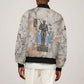 Ptah Egyptian Sleeve Zip Bomber Jacket God of Crafts Architecture Tools Fashioner of the Earth