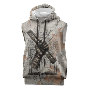 Ptah Egyptian Sleeveless Hoodie God of Crafts Architecture Tools Fashioner of the Earth