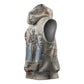 Ptah Egyptian Sleeveless Hoodie God of Crafts Architecture Tools Fashioner of the Earth