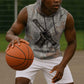 Ptah Egyptian Sleeveless Hoodie God of Crafts Architecture Tools Fashioner of the Earth