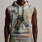 Ptah Egyptian Sleeveless Hoodie God of Crafts Architecture Tools Fashioner of the Earth