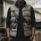 Ptah Egyptian Sleeveless Puffer Jacket God of Crafts Architecture Tools Fashioner of the Earth