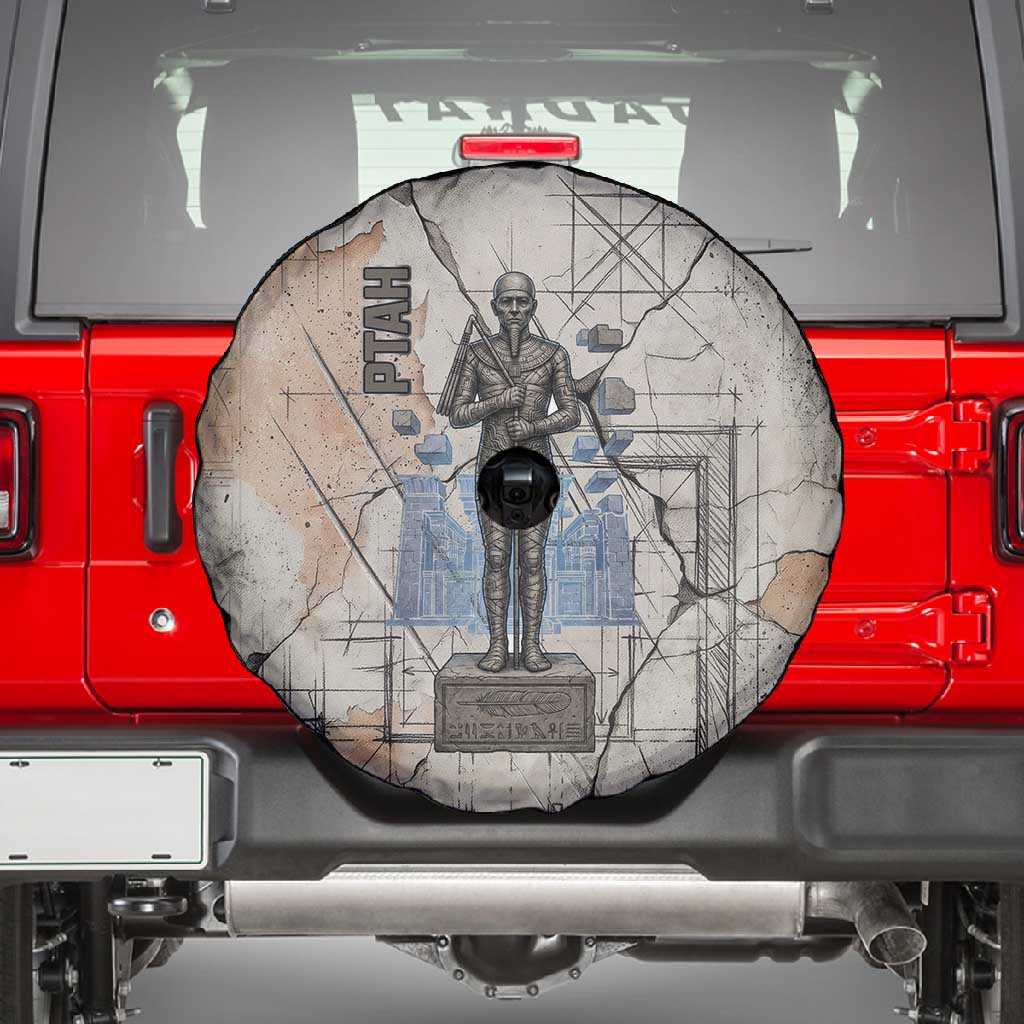 Ptah Egyptian Spare Tire Cover God of Crafts Architecture Tools Fashioner of the Earth
