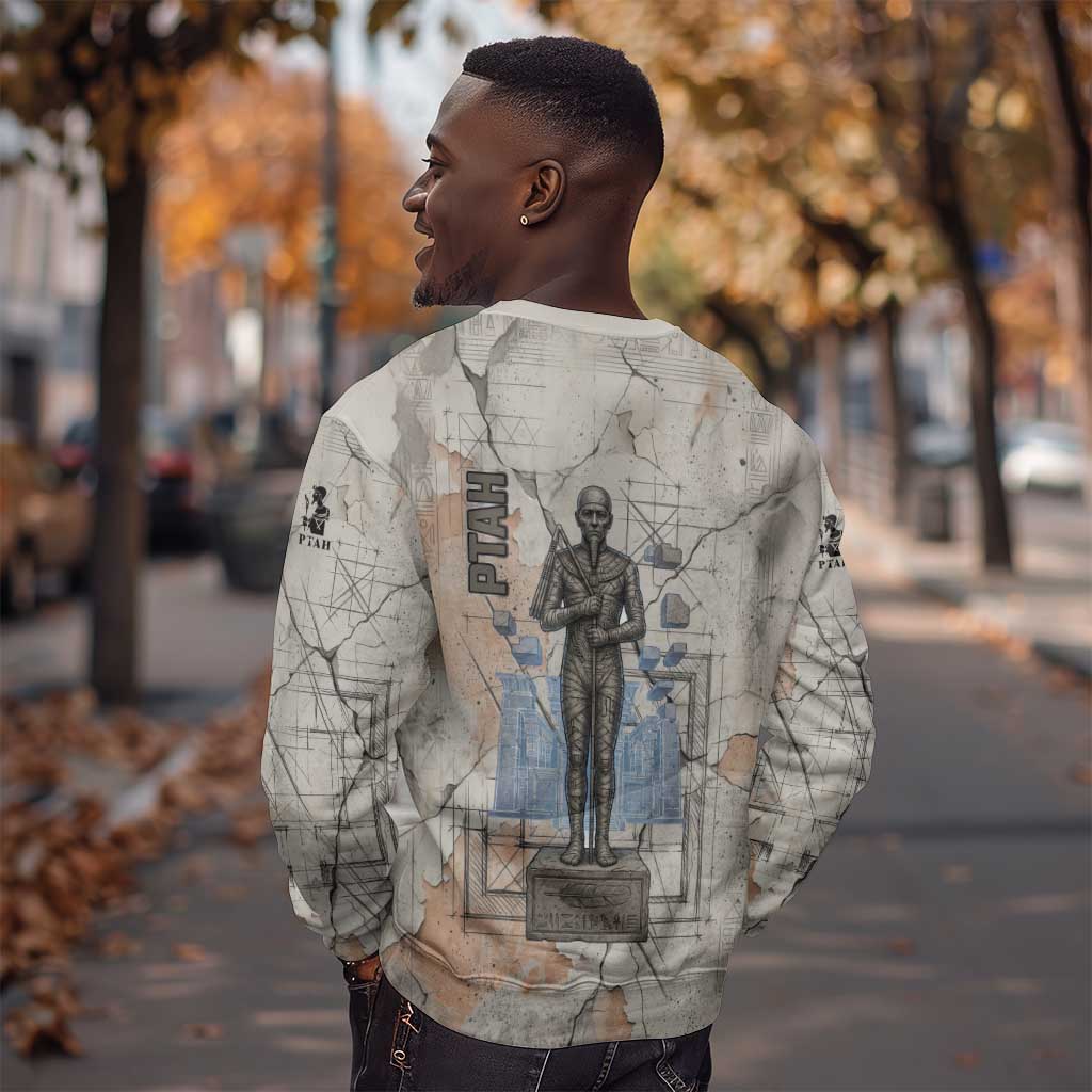 Ptah Egyptian Sweatshirt God of Crafts Architecture Tools Fashioner of the Earth
