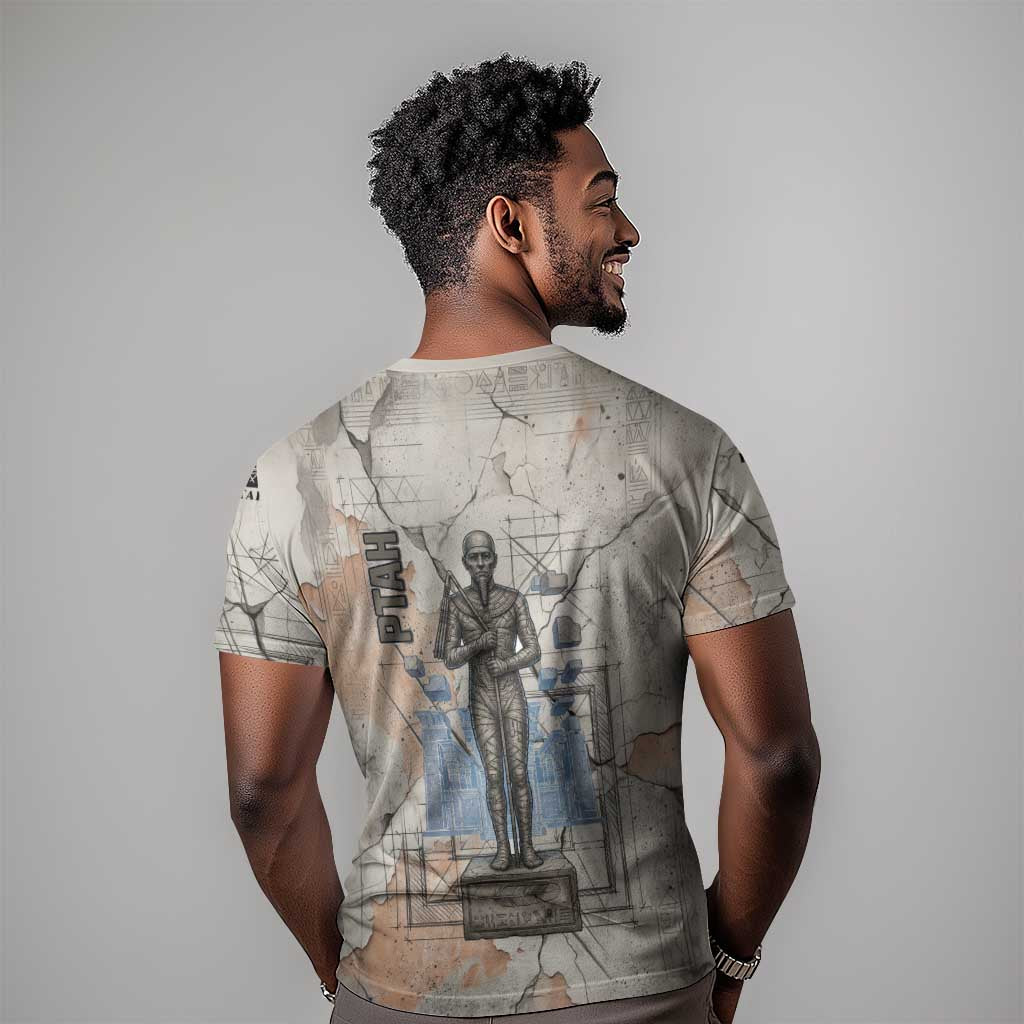 Ptah Egyptian T shirt God of Crafts Architecture Tools Fashioner of the Earth