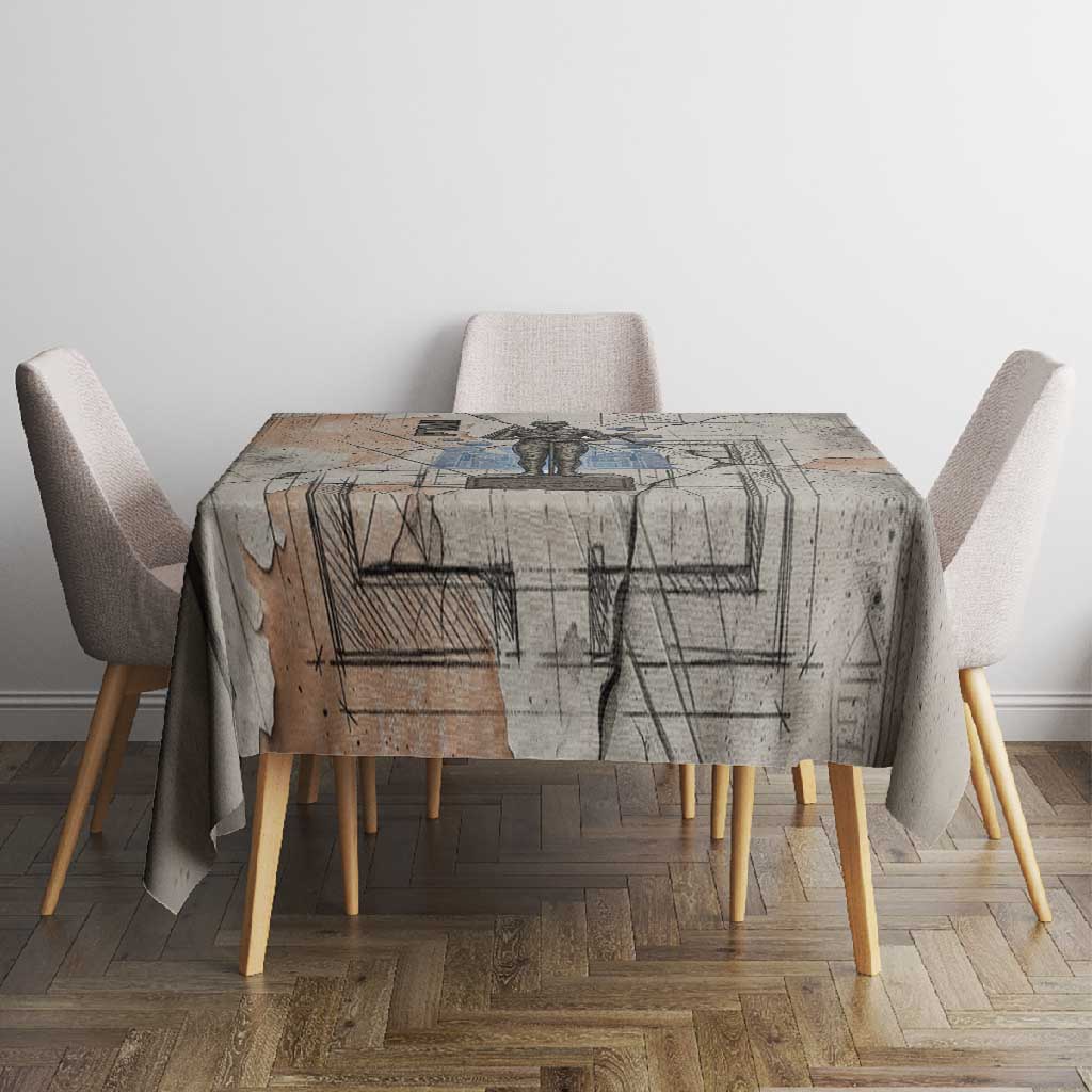 Ptah Egyptian Tablecloth God of Crafts Architecture Tools Fashioner of the Earth