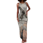 Ptah Egyptian Tank Maxi Dress God of Crafts Architecture Tools Fashioner of the Earth