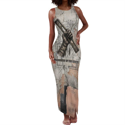 Ptah Egyptian Tank Maxi Dress God of Crafts Architecture Tools Fashioner of the Earth