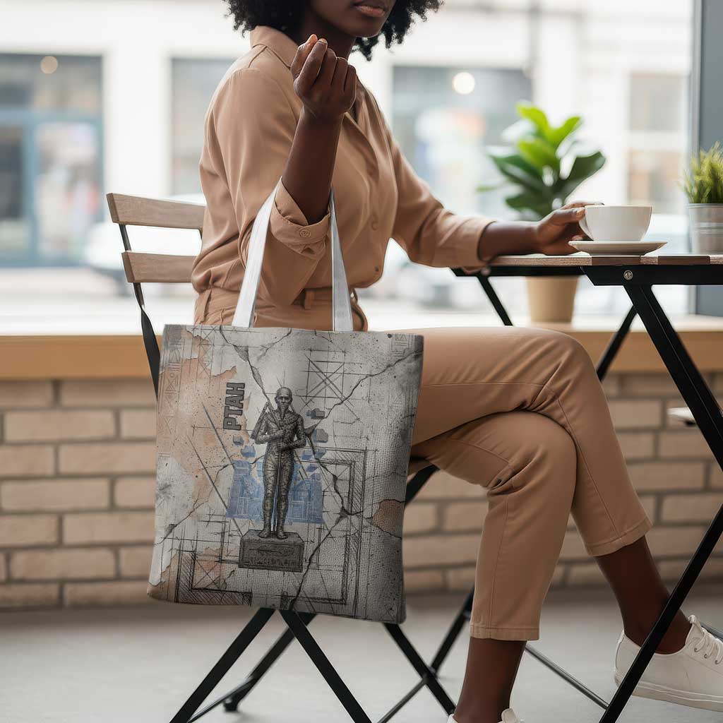 Ptah Egyptian Tote Bag God of Crafts Architecture Tools Fashioner of the Earth