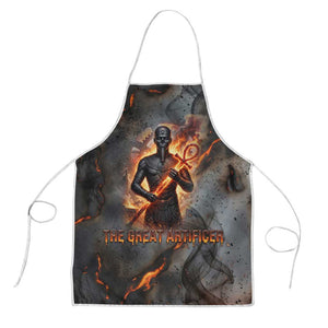 Ptah Egyptian Apron God of Creation Great Artificer Hammer - Anvil Fire Forged