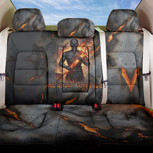 Ptah Egyptian Back Car Seat Cover God of Creation Great Artificer Hammer - Anvil Fire Forged