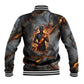 Ptah Egyptian Baseball Jacket God of Creation Great Artificer Hammer - Anvil Fire Forged