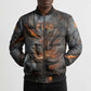 Ptah Egyptian Bomber Puffer Jacket God of Creation Great Artificer Hammer - Anvil Fire Forged