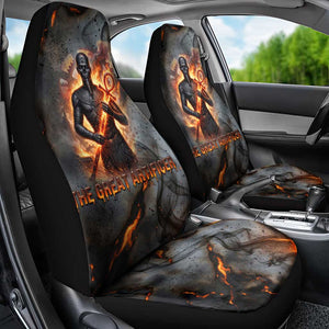 Ptah Egyptian Car Seat Cover God of Creation Great Artificer Hammer - Anvil Fire Forged