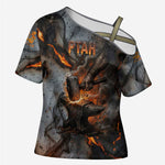 Ptah Egyptian Cross Shoulder Shirt God of Creation Great Artificer Hammer - Anvil Fire Forged
