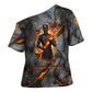 Ptah Egyptian Cross Shoulder Shirt God of Creation Great Artificer Hammer - Anvil Fire Forged