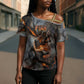 Ptah Egyptian Cross Shoulder Shirt God of Creation Great Artificer Hammer - Anvil Fire Forged