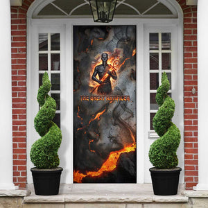 Ptah Egyptian Door Cover God of Creation Great Artificer Hammer - Anvil Fire Forged