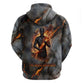 Ptah Egyptian Hoodie God of Creation Great Artificer Hammer - Anvil Fire Forged