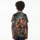 Ptah Egyptian Kid Polo Shirt God of Creation Great Artificer Hammer - Anvil Fire Forged