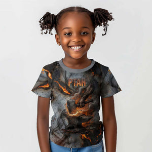 Ptah Egyptian Kid T shirt God of Creation Great Artificer Hammer - Anvil Fire Forged